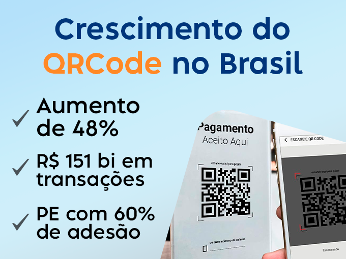 Crescimento dos pagamentos com qr code no Brasil