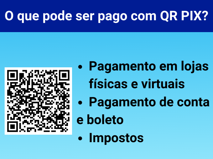 O que eu posso pagar com QR Code PIX